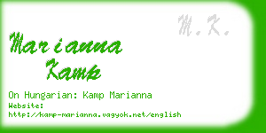 marianna kamp business card